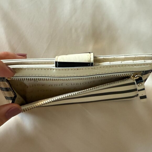 Kate Spade Striped Black & White Wallet - Picture 4 of 7